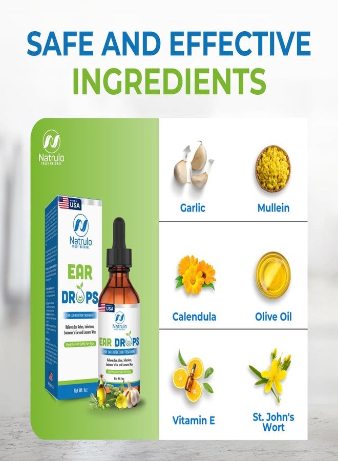 Natrulo Ear Drops for Ear Infections – All Natural Mullein Garlic Oil for Earaches, Swimmer's Ear, Clogged Ears, Earwax Removal and Itchy Ears – Ear Care Treatment for Adults, Children and Pets, Made in USA - Image 5